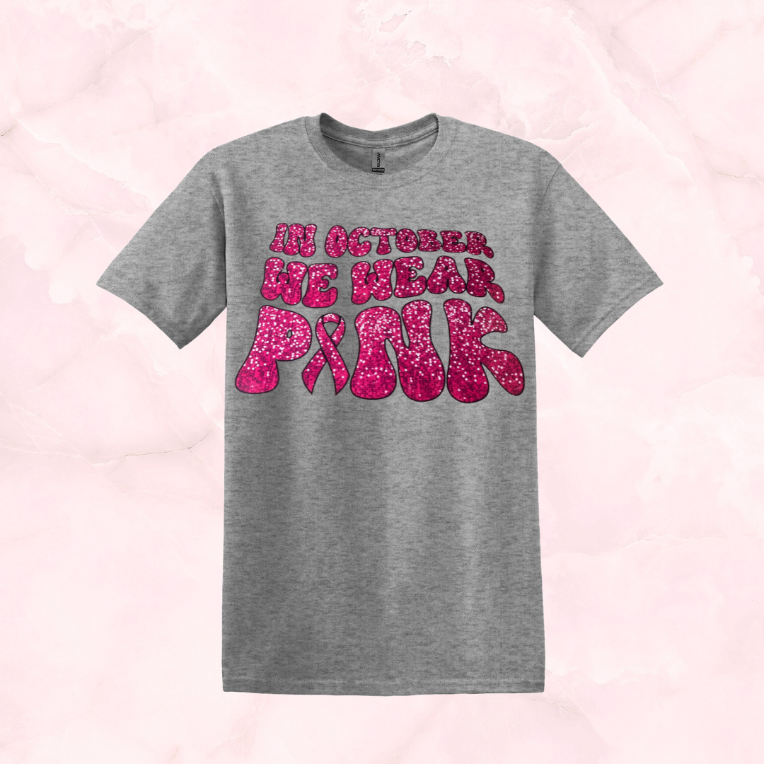 In October We Wear Pink Sparkle