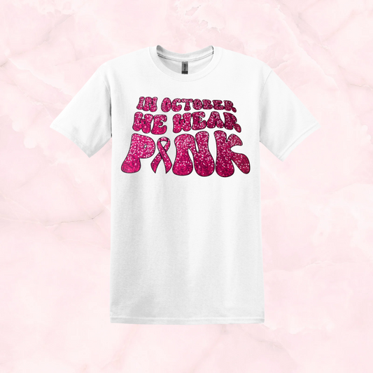 In October We Wear Pink Sparkle